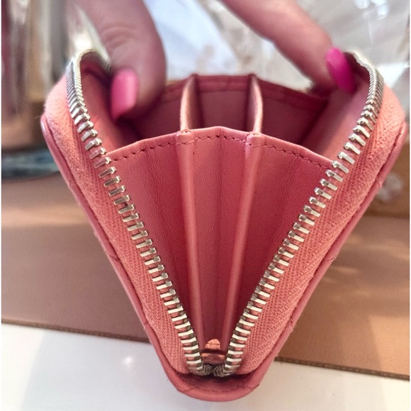 Pink Lambskin Chanel Card Wallet - Picture 8 of 9